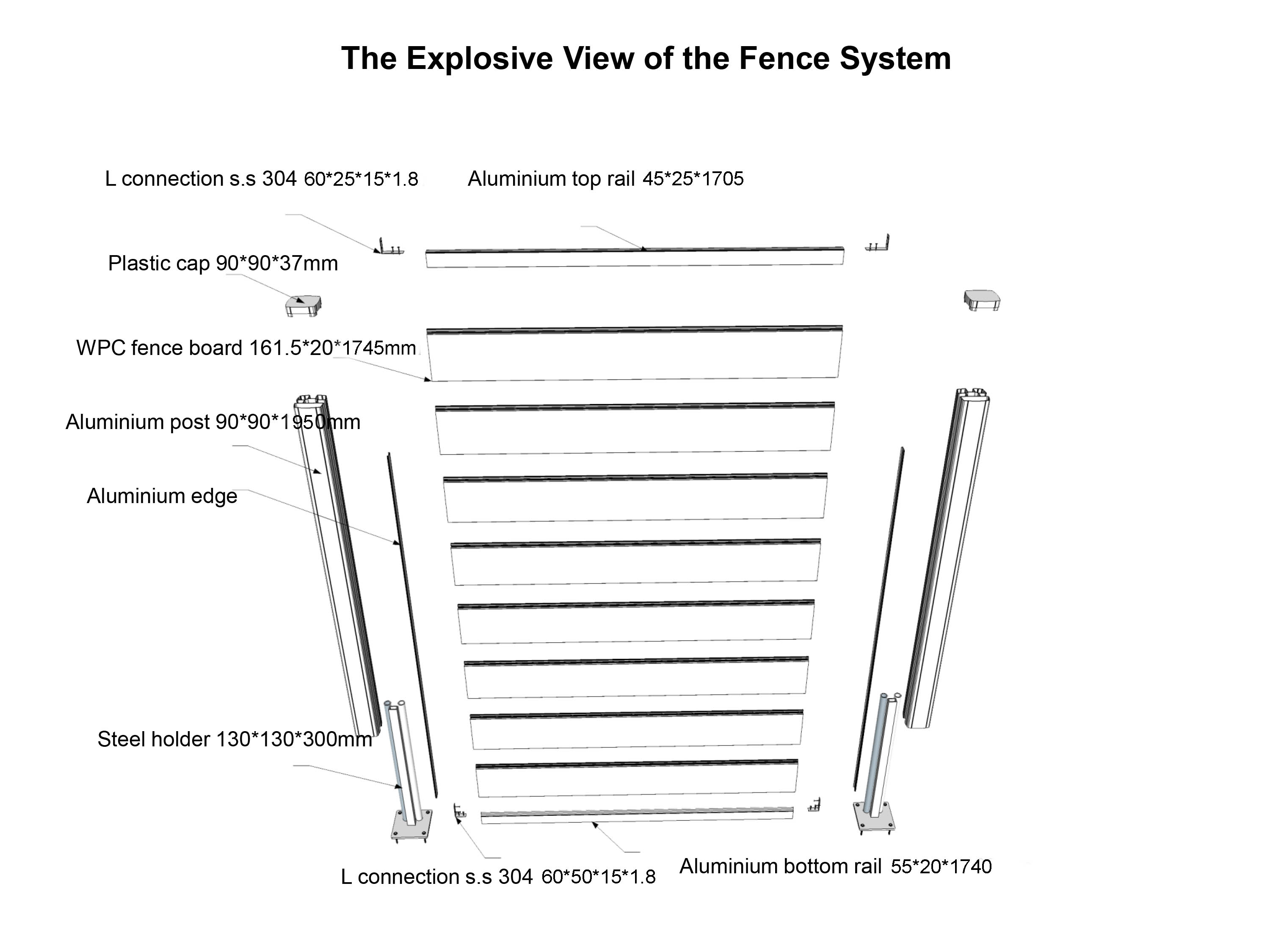 Wood Plastic Composite Fence Installation