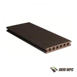 Extruded composite decking