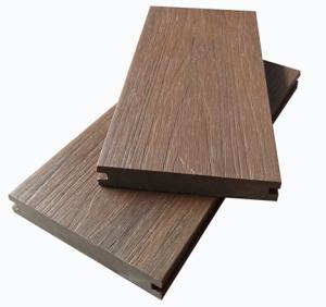 Size: 140x23mm, High quality solid co-extrusion wpc decking